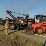 Loose cows block Michigan highway after livestock rig crash